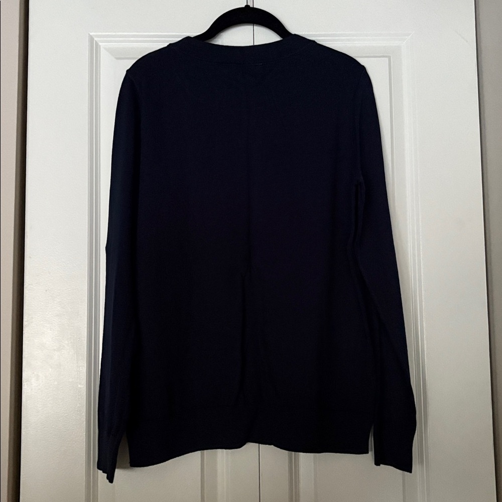 LOFT Navy Sweater with Owl Design - Picture 2 of 4